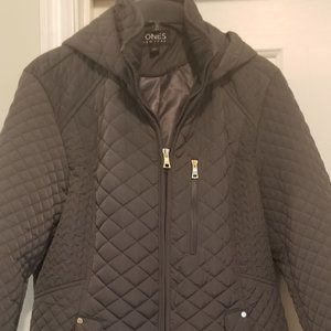 JONES NEW YORK Quilted Jacket with hood